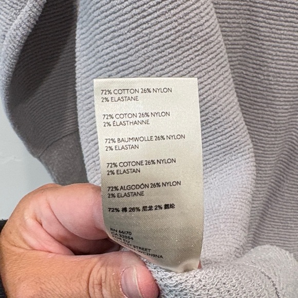 Free People Ottoman Slouchy Tunic Grey Women's Turtleneck Sweater - Picture 4 of 4